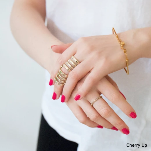 Sally Hansen Complete Salon Manicure Nail Polish, Pink and Red Shades - Cherry Up - سالي هانسن - Image 3