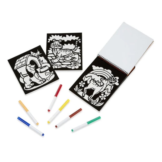 Melissa & Dough Magic Velvet Scenes on the Go Travel Activity, Animals Design - Melissa &amp; Doug - Image 4