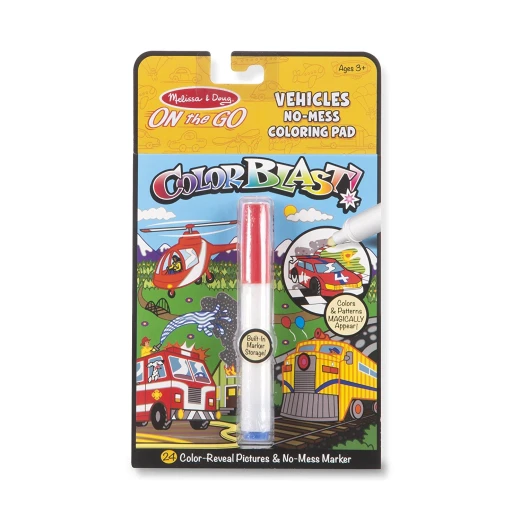 Melissa & Doug Otg Colorblast Vehicles Activity Book - Vehicles Melissa & Doug Otg Colorblast Vehicles Activity Book - Vehicles