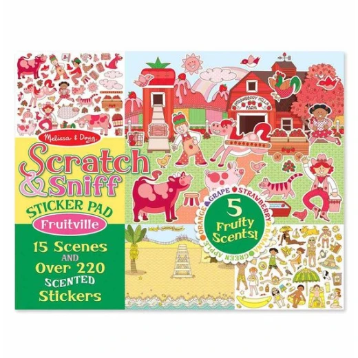 Melissa & Doug Scratch & Sniff Sticker Pad - Fruitville Melissa & Doug Scratch & Sniff Sticker Pad - Fruitville