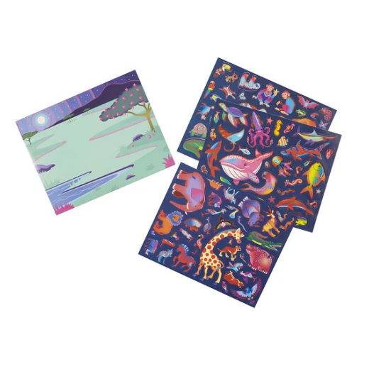 Melissa & Doug Easy-to-See 3-D Reusable Sticker Pad - Habitats - ميليسا اند دوج - Image 2