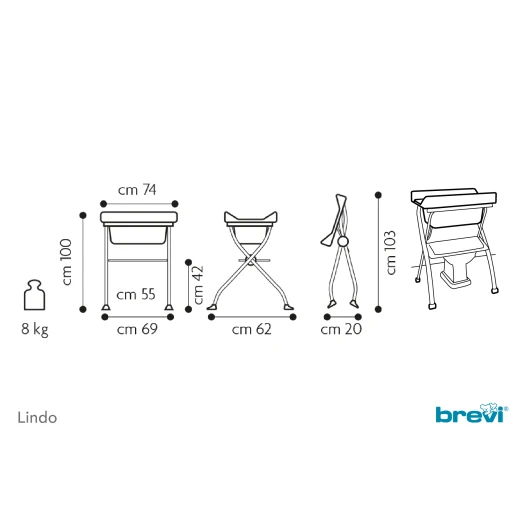 Brevi Baby Bath Lindo, Plouf Pink - بريفي - Image 2