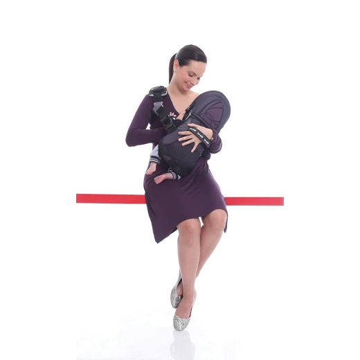 Brevi Baby Carrier Pod, Aubergine - بريفي - Image 2