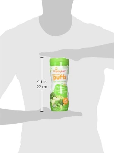 Happy Baby Puffs Apple and Broccoli - Gluten Free - هابي توت - Image 4