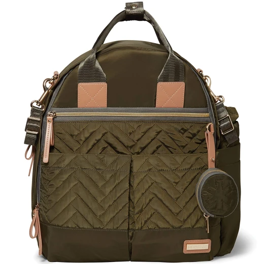 Skip Hop Suite 6 Pieces c Diaper Backpack Set - Olive - سكيب هوب - Image 2
