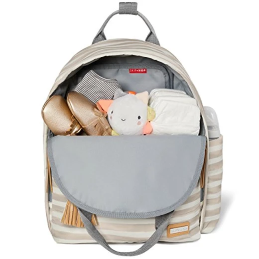 Skip Hop Riverside Ultra Light Backpack, Oyster Stripe - سكيب هوب - Image 2