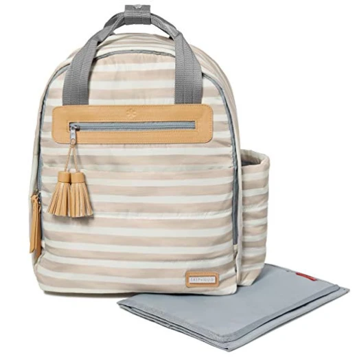 Skip Hop Riverside Ultra Light Backpack, Oyster Stripe - سكيب هوب - Image 5
