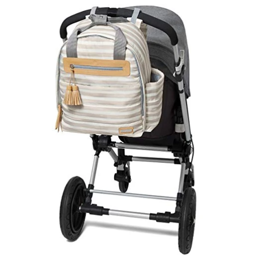 Skip Hop Riverside Ultra Light Backpack, Oyster Stripe - سكيب هوب - Image 7