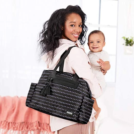 Skip Hop Riverside Ultra Light Diaper Satchel, Black - سكيب هوب - Image 6