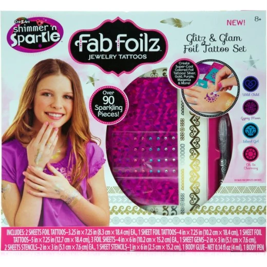 Cra-Z-Art Shimmer N Sparkle Foil Fab Jewelry & Foil Tattoo