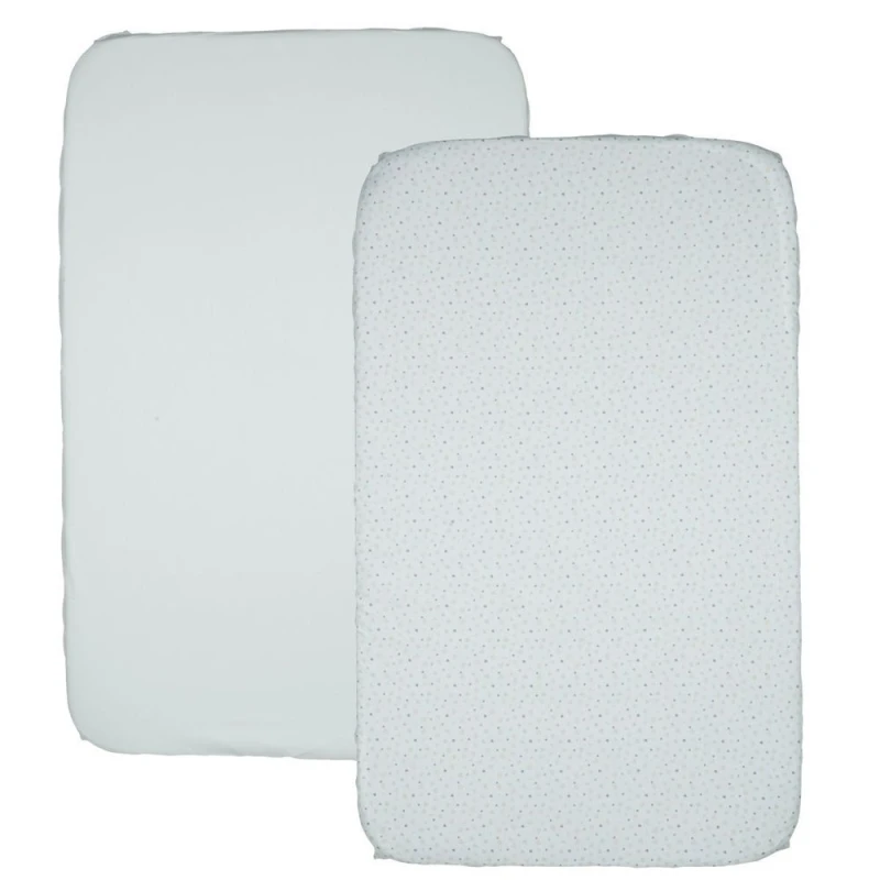 Chicco Next 2 Me Fitted Sheets Set of 2 Light Blue - تشيكو