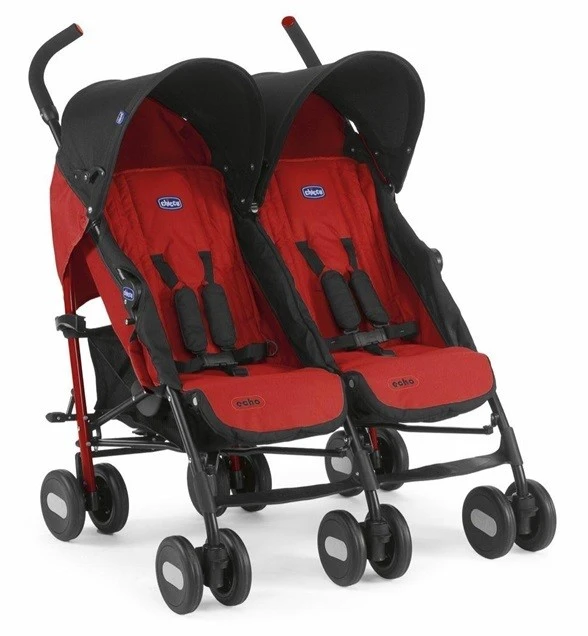 Chicco Echo Twin Stroller - Garnet - تشيكو