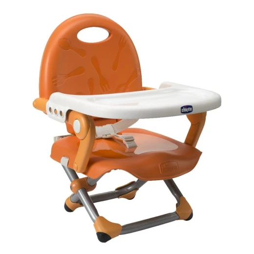 Chicco Pocket Snack Booster - Orange Chicco Pocket Snack Booster - Orange