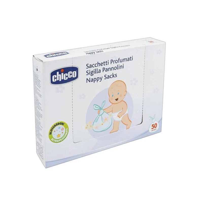 Chicco Sealing Perfumed Bags for Diapers 50 pcs - تشيكو