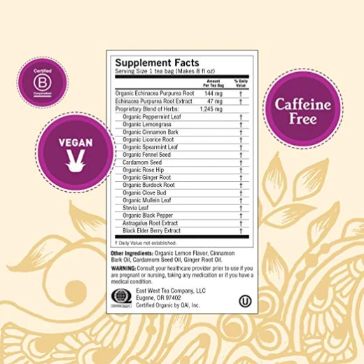 Yogi Tea, Echinacea Immune Support 24g - يوجي - Image 4