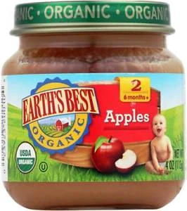 Earth's Best Organic Apples 113g - إيرثس بيست أورجانك