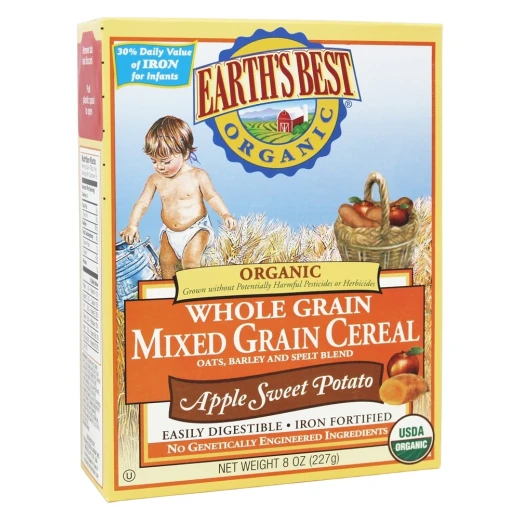Earth's Best Organic Whole Grain Mixed Grain Cereal Apple Sweet