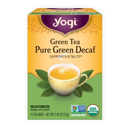 Yogi Tea, Green Tea Pure Green Decaf - 31g Yogi Tea, Green Tea Pure Green Decaf - 31g