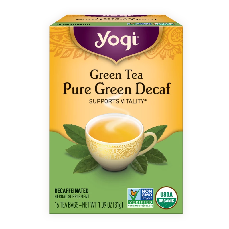 Yogi Tea, Green Tea  Pure Green Decaf - 31g - يوجي