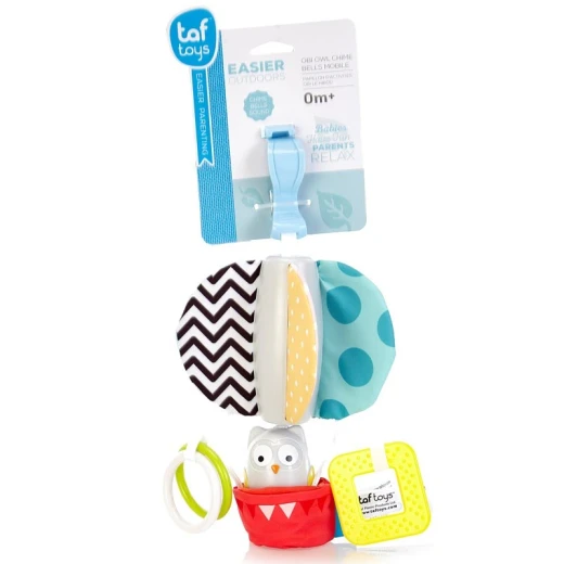 عربة أطفال Taf Toys Obi Owl Chime Bell - تاف تويز - Image 2