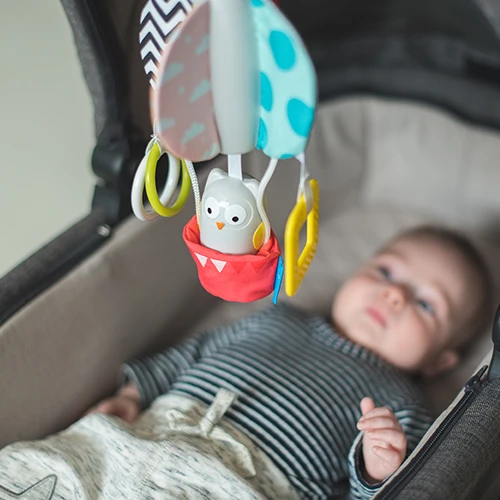 عربة أطفال Taf Toys Obi Owl Chime Bell - تاف تويز - Image 3