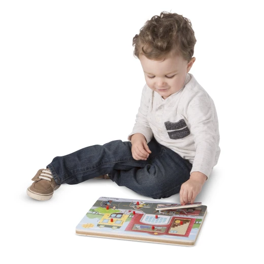 Melissa & Doug Around the Fire Station Sound Puzzle - Melissa &amp; Doug - Image 2