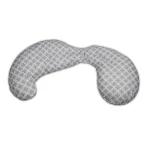 Boppy Slipcovered Pregnancy Body Pillow, Trellis, White - بوبي
