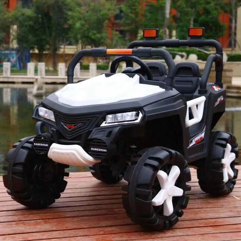 Kids Ride on Car Battery Remote Control Motor Car Jeep - Red/ White/ Green - أحمر