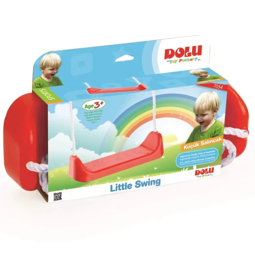 Dolu Children's Outdoor Garden Swing Seat With Rope And Mounting Rings - أزرق - دولو - Image 2