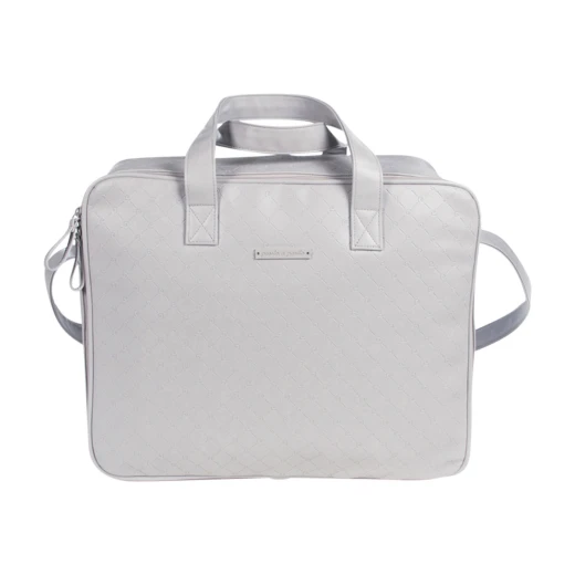 Pasito a Pasito Normandie Grey Faux Leather Hospital Bag Pasito a Pasito Normandie Grey Faux Leather Hospital Bag