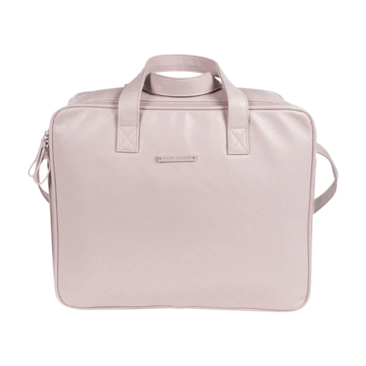 Pasito a Pasito Normandie Pink Faux Leather Hospital Bag Pasito a Pasito Normandie Pink Faux Leather Hospital Bag