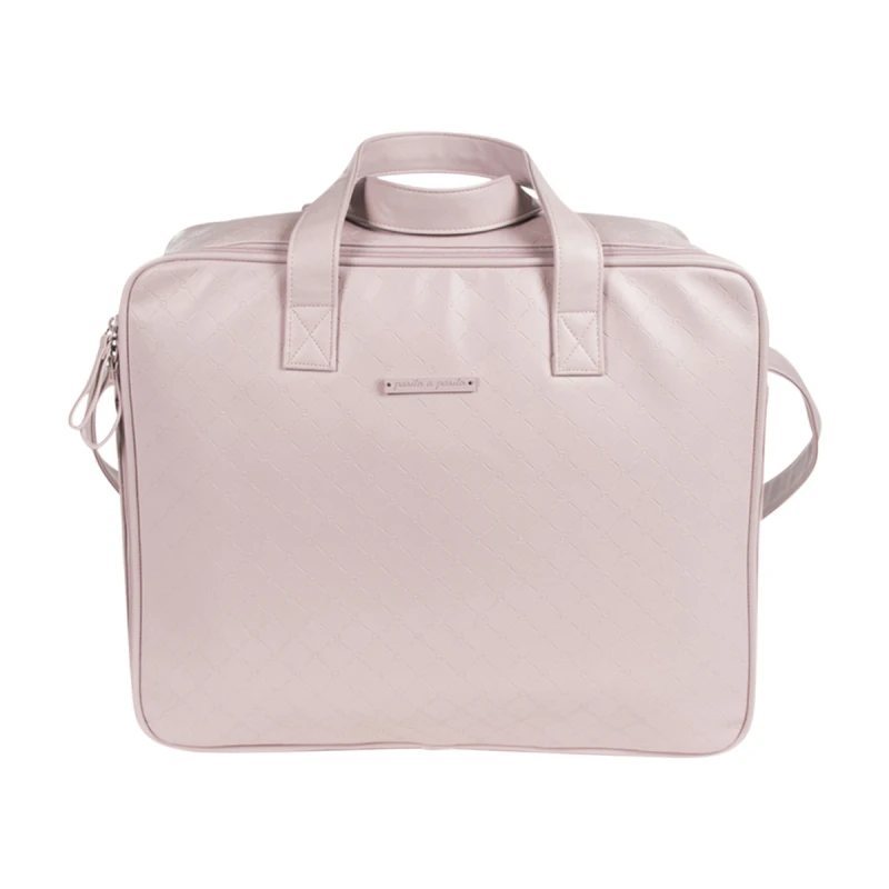 Pasito a Pasito Normandie Pink Faux Leather Hospital Bag - باسيتو اه  باسيتو