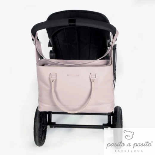 Pasito a Pasito Normandie Changing Bag, Pink - باسيتو اه  باسيتو - Image 3