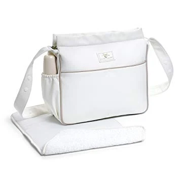 Small Changing Bag + Changing Mat Leatherette Beige - واكينغ  مام