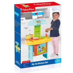 Fisher Price My First Kitchen Pretend Play Set Multicolor 19 Pieces Kids Creative Play & Social Skills Development