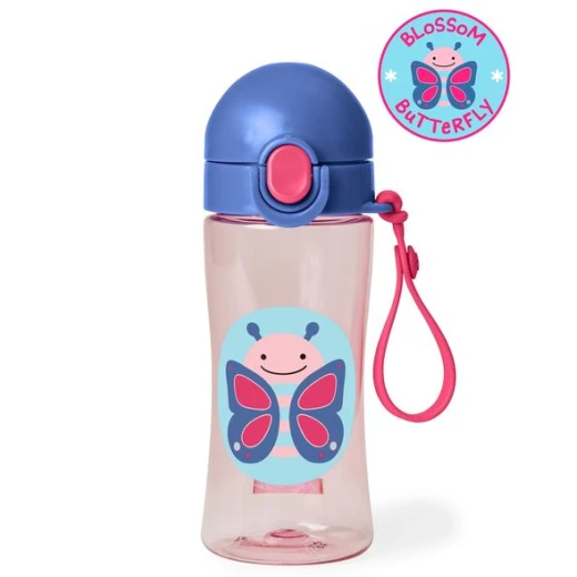 Skip Hop Zoo Lock-Top Butterfly Sports Bottles Skip Hop Zoo Lock-Top Butterfly Sports Bottles
