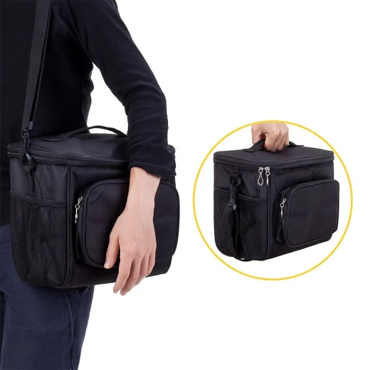 Kargou Cooler Lunch Bag Box - Black - كانغرو - Image 7