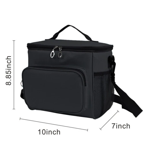Kargou Cooler Lunch Bag Box - Black - كانغرو - Image 5