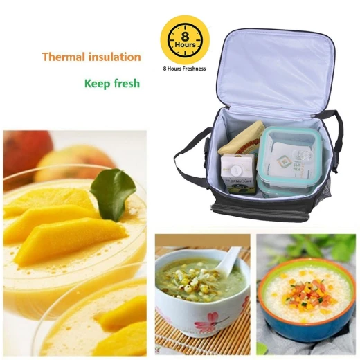 Kargou Cooler Lunch Bag Box - Black - كانغرو - Image 2