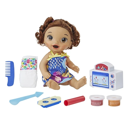 Baby Alive Snackin’ Treats Baby (Brown Curly Hair) - بيبي ألايف - Image 5