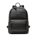 Colorland Fashion Travel Bag Organizer Backpack Diaper Bag Mummy Bag PU Leather - Black - كولورلاند