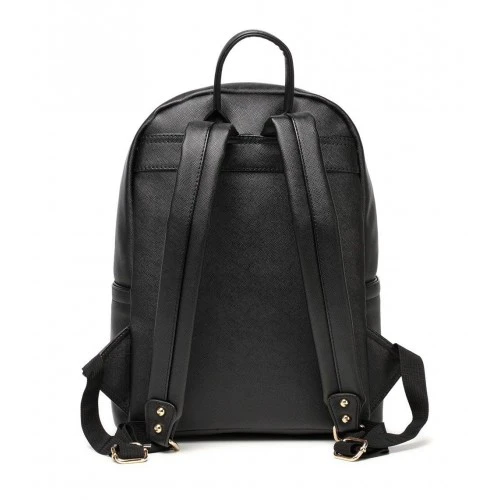Colorland Fashion Travel Bag Organizer Backpack Diaper Bag Mummy Bag PU Leather - Black - كولورلاند - Image 2