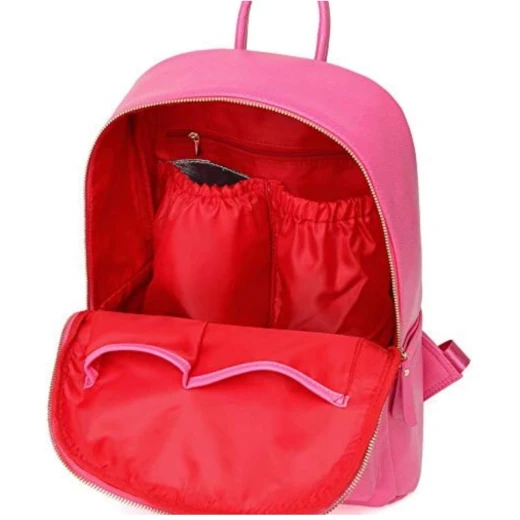 Colorland Fashion Travel Bag Organizer Backpack Diaper Bag Mummy Bag PU Leather - Pink - كولورلاند - Image 6