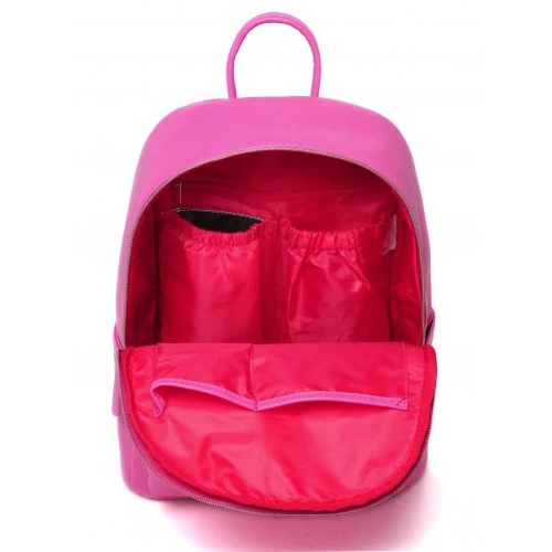 Colorland Fashion Travel Bag Organizer Backpack Diaper Bag Mummy Bag PU Leather - Pink - كولورلاند - Image 4