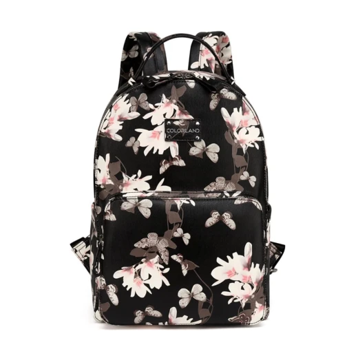 Colorland Mirabelle Faux Leather Diaper Backpack- Flower Colorland Mirabelle Faux Leather Diaper Backpack- Flower