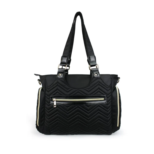 ColorLand Black Classic Baby Diaper Tote Maternity Bag - كولورلاند - Image 4