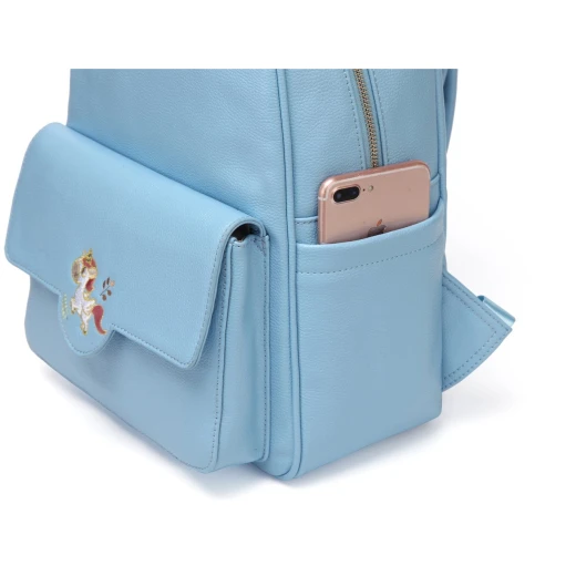 Colorland Diaper Bag Fashion Multi functional Double Shoulder Unicorns Embroidered Mommy Bag - Blue - كولورلاند - Image 7