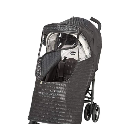 Chicco Childrens Baby Quilted Stroller Weather Shield Rain Cover - Grey - تشيكو - Image 8