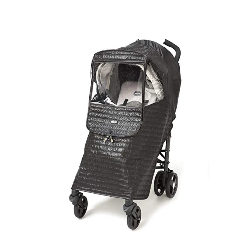 Chicco Childrens Baby Quilted Stroller Weather Shield Rain Cover - Grey - تشيكو - Image 5