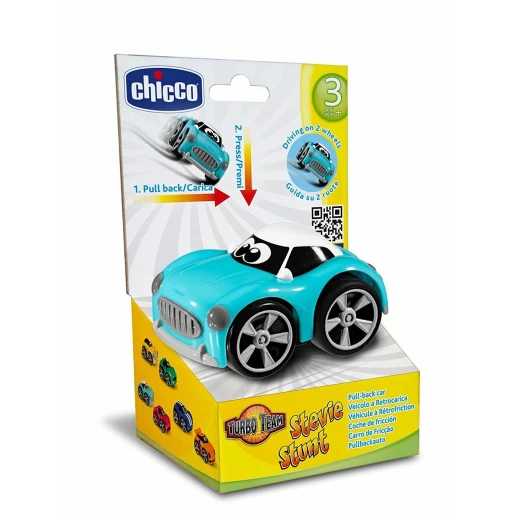 Chicco - Stunt Car Old Stevie Two Wheels Drive (Light Blue) - تشيكو - Image 4